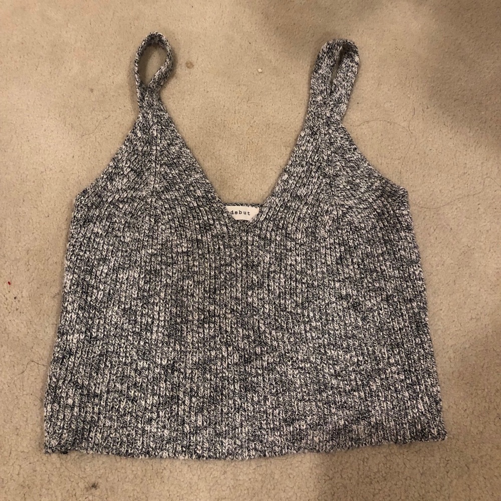 Knitted crop top